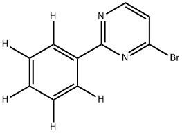 4-Bromo-2-(phenyl-d5)pyrimidine,1185314-08-2,结构式