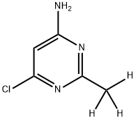 4-Chloro-6-amino-2-(methyl-d3)-pyrimidine,1185308-25-1,结构式