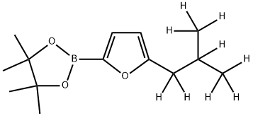 5-(iso-Butyl-d9)-furan-2-boronic acid pinacol ester Structure