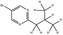 5-Bromo-2-(iso-butyl-d9)-pyrimidine Struktur