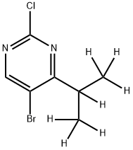 5-Bromo-2-chloro-4-(iso-propyl-d7)-pyrimidine 结构式