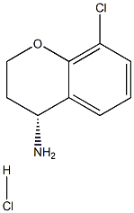 (4R)-8-CHLORO-3,4-DIHYDRO-2H-1-BENZOPYRAN-4-AMINE HYDROCHLORIDE 结构式