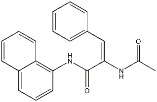 2-(acetylamino)-N-1-naphthyl-3-phenylacrylamide Structure