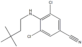 3,5-DICHLORO-4-((3,3-DIMETHYLBUTYL)AMINO)BENZONITRILE,,结构式