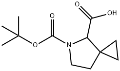 5-(TERT-BUTOXYCARBONYL)-5-AZASPIRO[2.4]HEPTANE-4-CARBOXYLIC ACID 结构式