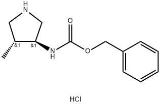 TRANS-BENZYL (4-METHYLPYRROLIDIN-3-YL)CARBAMATE HCL Struktur