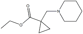 ETHYL 1-(PIPERIDIN-1-YLMETHYL)CYCLOPROPANECARBOXYLATE Struktur