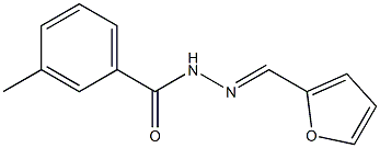 N'-(2-furylmethylene)-3-methylbenzohydrazide 化学構造式