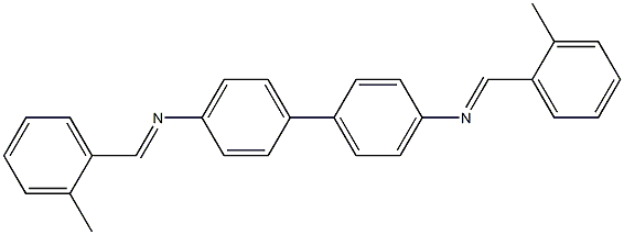 N,N'-bis(2-methylbenzylidene)-4,4'-biphenyldiamine Structure