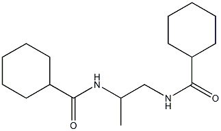 N,N'-1,2-propanediyldicyclohexanecarboxamide 化学構造式