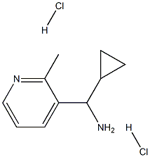 Cyclopropyl(2-methylpyridin-3-yl)methanamine dihydrochloride,,结构式