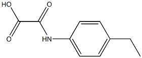 2-((4-ethylphenyl)amino)-2-oxoacetic acid Structure