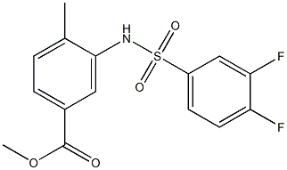  methyl 3-(3,4-difluorophenylsulfonamido)-4-methylbenzoate