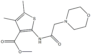 methyl 4,5-dimethyl-2-(2-morpholinoacetamido)thiophene-3-carboxylate Structure