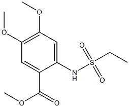 methyl 2-(ethylsulfonamido)-4,5-dimethoxybenzoate Structure