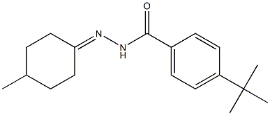 4-(tert-butyl)-N'-(4-methylcyclohexylidene)benzohydrazide Structure