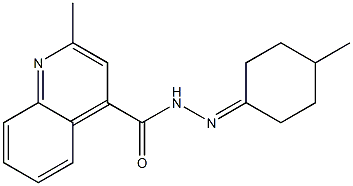 2-methyl-N'-(4-methylcyclohexylidene)quinoline-4-carbohydrazide Structure