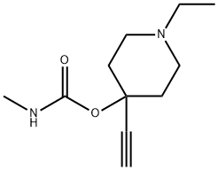 Carbamic acid, methyl-, 1-ethyl-4-ethynyl-4-piperidyl ester (6CI),100051-40-9,结构式