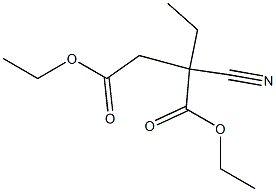 Succinic acid, 2-cyano-2-ethyl-, diethyl ester (6CI) Structure