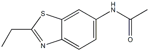 Benzothiazole, 6-acetamido-2-ethyl- (6CI) Struktur
