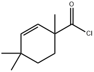 2-Cyclohexene-1-carbonyl chloride, 1,4,4-trimethyl- (6CI) 结构式