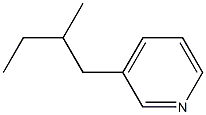 Pyridine, 3-(2-methylbutyl)- (6CI) 化学構造式