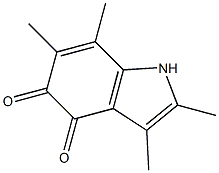 Indole-4,5-dione, 2,3,6,7-tetramethyl- (6CI) Struktur