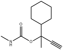 Carbamic acid, methyl-, 1-cyclohexyl-1-methyl-2-propynyl ester (6CI) Struktur
