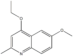 Quinaldine, 4-ethoxy-6-methoxy- (6CI) 结构式