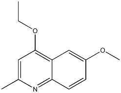 Quinaldine, 4-ethoxy-6-methoxy- (6CI) Structure