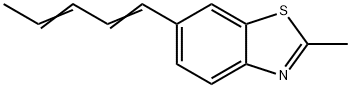 Benzothiazole, 2-methyl-6-(1,3-pentadienyl)- (6CI),100394-43-2,结构式