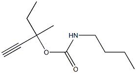 Carbamic acid, butyl-, 1-ethyl-1-methyl-2-propynyl ester (6CI) Structure