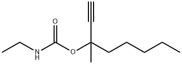 Carbamic acid, ethyl-, 1-methyl-1-pentyl-2-propynyl ester (6CI) Structure