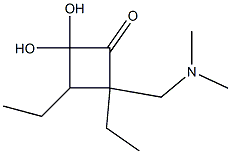 Cyclobutanone, 3-(dimethylaminomethyl)-, diethyl acetal (6CI) Structure