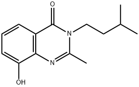 4(3H)-Quinazolinone,  8-hydroxy-3-isopentyl-2-methyl-  (6CI) Structure
