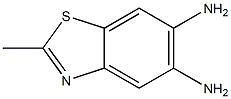 Benzothiazole, 5,6-diamino-2-methyl- (6CI) 化学構造式