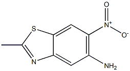 Benzothiazole, 5-amino-2-methyl-6-nitro- (6CI) 化学構造式