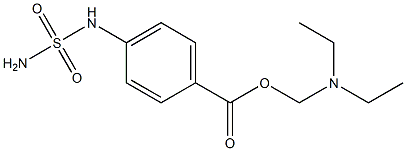 Benzoic acid, p-sulfamoylamino-, diethylaminomethyl ester (6CI) Structure