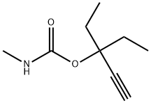 Carbamic acid, methyl-, 1,1-diethyl-2-propynyl ester (6CI) 化学構造式