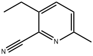 Picolinonitrile, 3-ethyl-6-methyl- (6CI) 化学構造式