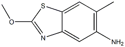 Benzothiazole, 5-amino-2-methoxy-6-methyl- (6CI) Structure