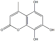 Coumarin, 5,7,8-trihydroxy-4-methyl- (6CI) Structure