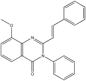 4(3H)-Quinazolinone,  8-methoxy-3-phenyl-2-styryl-  (6CI)|