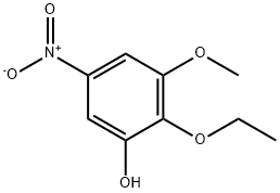 Phenol, 2-ethoxy-3-methoxy-5-nitro- (6CI) 化学構造式
