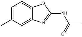 Benzothiazole, 2-acetamido-5-methyl- (6CI) 结构式