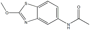 Benzothiazole, 5-acetamido-2-methoxy- (6CI) 结构式