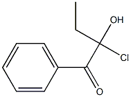 Butyrophenone, 2-chloro-2-hydroxy- (6CI) Struktur