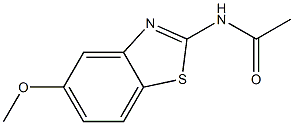 Benzothiazole, 2-acetamido-5-methoxy- (6CI) Struktur