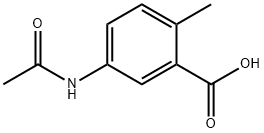 5-乙酰氨基-2-甲基苯甲酸, 103204-70-2, 结构式