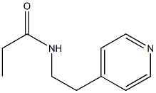 Propionamide,  N-[2-(4-pyridyl)ethyl]-  (6CI) Structure